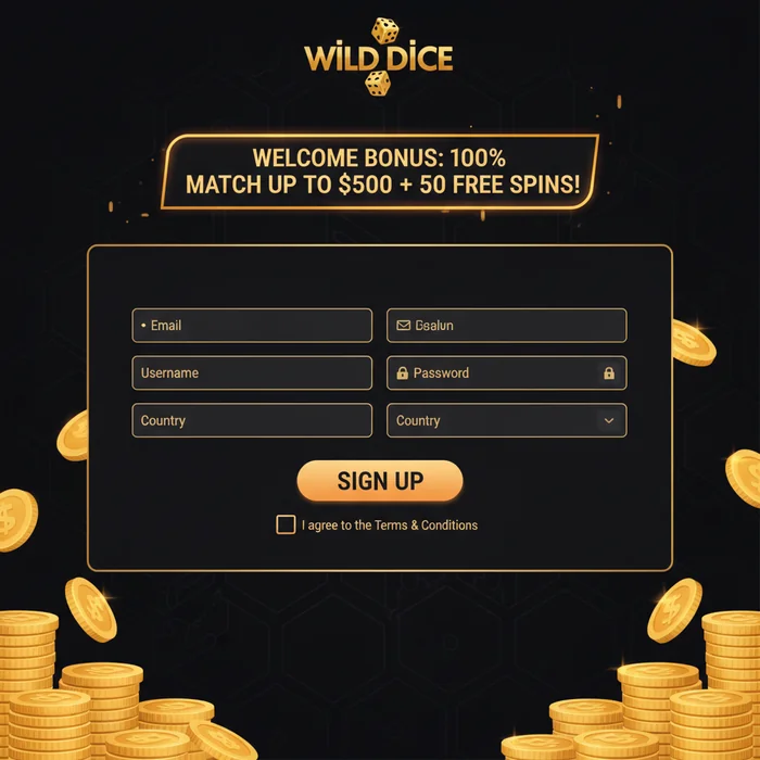 Wild Dice Casino Signup